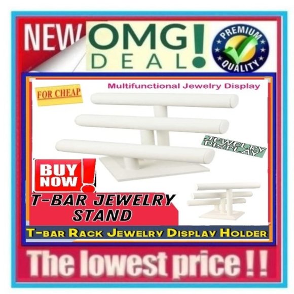✅🔥📢BEAD LANDING Triple JEWELRY BAR T-Bar ACCESSORY DISPLAY🚨📢🤑BUY NOW🤑🛍️ - Picture 1 of 15